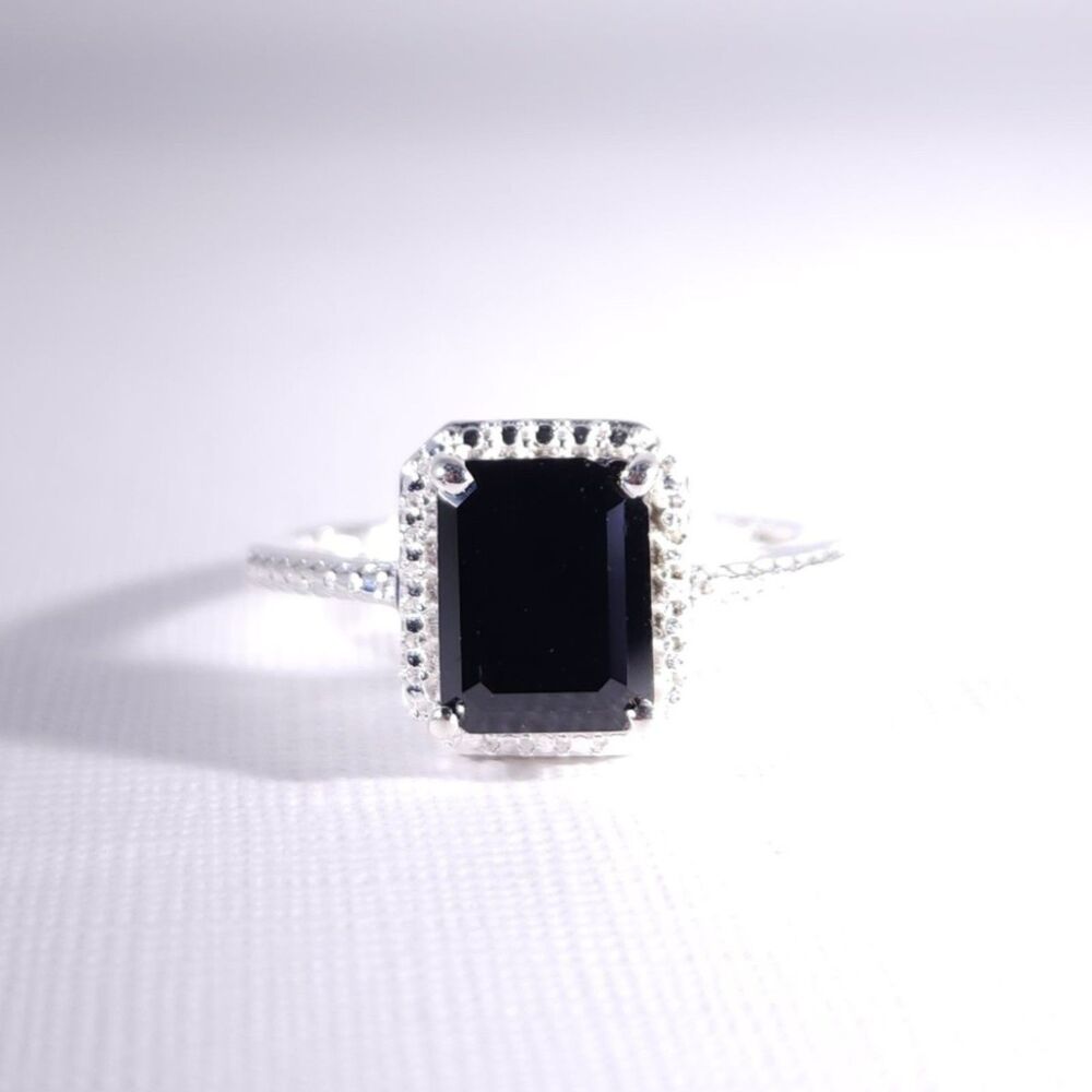 Thai Black Spinel Ring Size 9